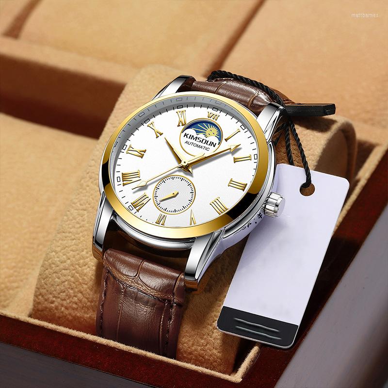 Wristwatches I'WAIT Brand Men's Watch Automatic Mechanical Business Sports Night Light Waterproof Fashion
Wristwatches I'WAIT Brand Men's Watch Automatic Mechanical Business Sports Night Light Waterproof Fashion