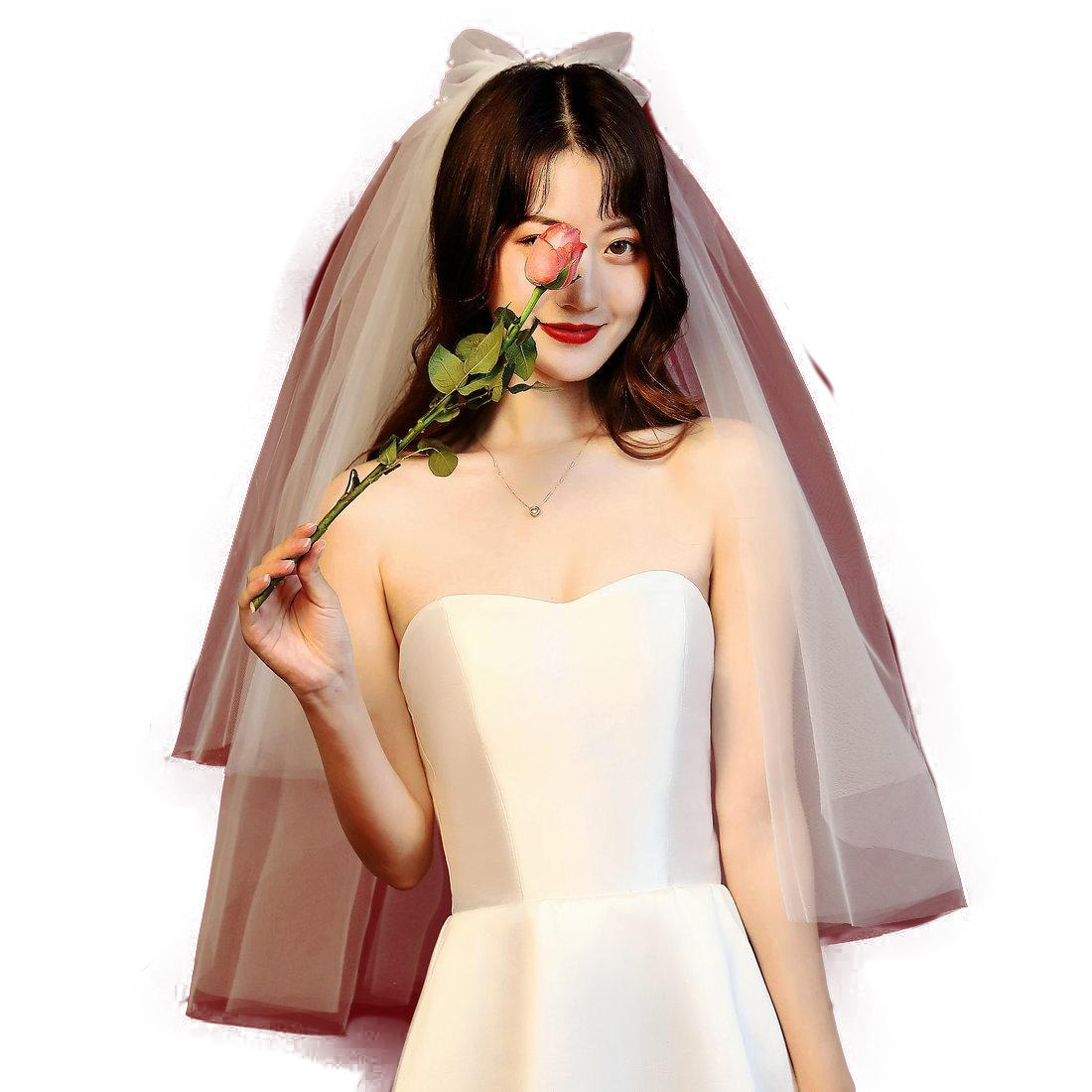 Short Wedding Veil Soft Tulle Bridal Veils Accessories