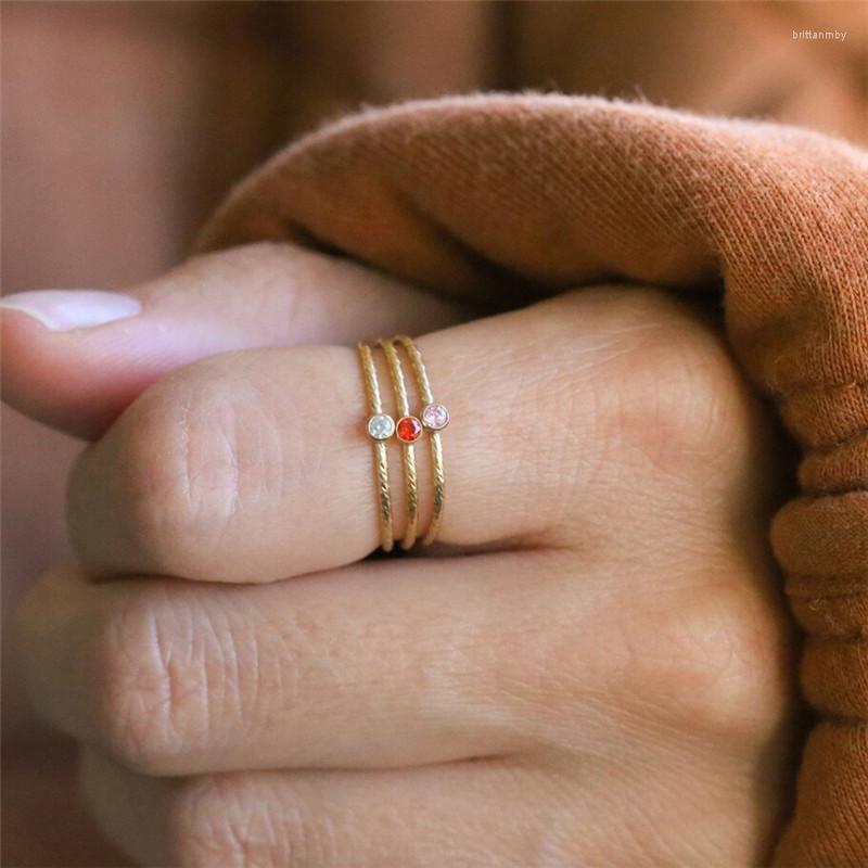 Cluster Rings 14K Gold Filled Birthstone Ring 2mm 3A Zircon Knuckle Jewelry Anillos Mujer Minimalism Sparkle Stack For Women
Cluster Rings 14K Gold Filled Birthstone Ring 2mm 3A Zircon Knuckle Jewelry Anillos Mujer Minimalism Sparkle Stack For Women