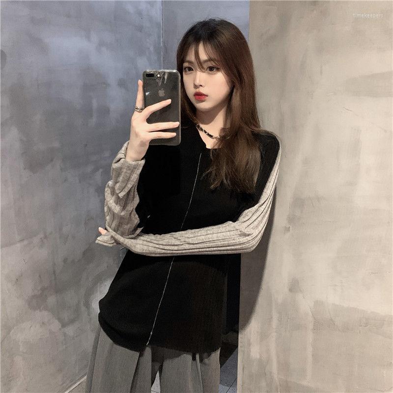 Women' Sweaters Woman Pullover Inner Wear Autumn Winter Long Sleeves Knitwear Contrast Color Top Fashionable Sweater Femme Chandails, Black
Women' Sweaters Woman Pullover Inner Wear Autumn Winter Long Sleeves Knitwear Contrast Color Top Fashionable Sweater Femme Chandails, Black