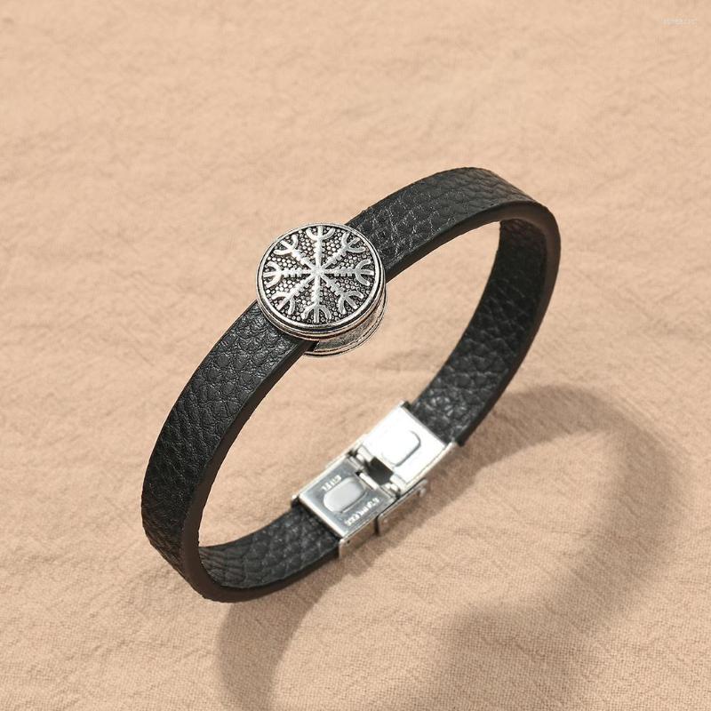 Bangle Nedar Punk Men Wide Nordic Viking Charm Bracelet Vintage Leather Wristband Runes Amulet Jewelry Party Birthday Gifts
Bangle Nedar Punk Men Wide Nordic Viking Charm Bracelet Vintage Leather Wristband Runes Amulet Jewelry Party Birthday Gifts