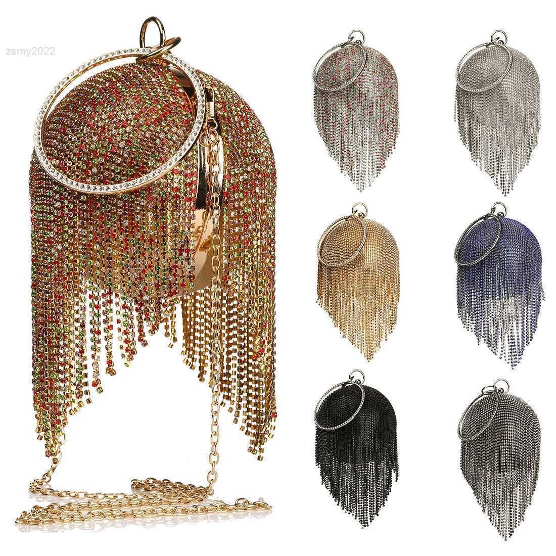 Fashion Tassels Evening Bags Ladies Luxury Handbags Women Bags Designer Glitter Rhinestone Clutch Bag Wedding Party Pouch bolso, B2
Fashion Tassels Evening Bags Ladies Luxury Handbags Women Bags Designer Glitter Rhinestone Clutch Bag Wedding Party Pouch bolso, B2
