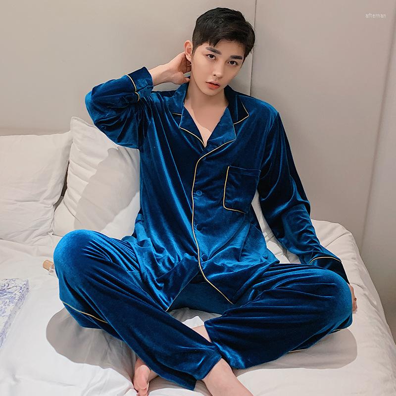 Men's Sleepwear Men Pajamas Sets 2PCS Sexy Cardigan Pyjamas Suit Velour Lingerie Long Nightwear Autumn Home Wear -XXL, Red
Men's Sleepwear Men Pajamas Sets 2PCS Sexy Cardigan Pyjamas Suit Velour Lingerie Long Nightwear Autumn Home Wear -XXL, Red