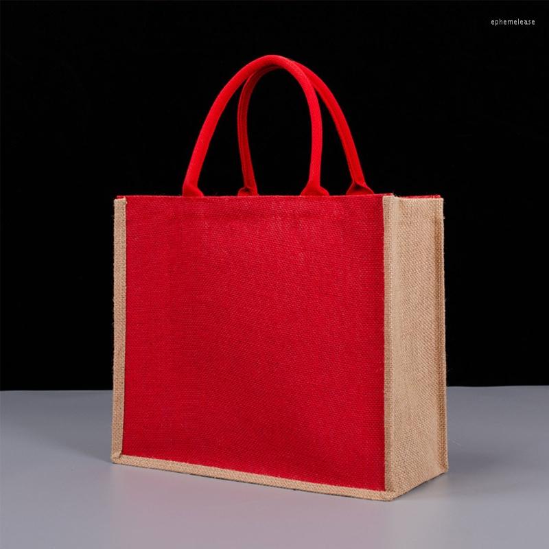 Shopping Bags Jute Burlap With Handle Beach Tote Bag Large Capacity Cute Gift For Women Friends Ladies Travel Handbag, Red
Shopping Bags Jute Burlap With Handle Beach Tote Bag Large Capacity Cute Gift For Women Friends Ladies Travel Handbag, Red