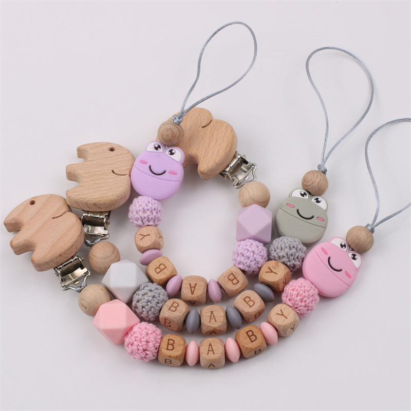 Baby Pacifier Holders Anti-drop Chain Silicone Wood Beads Animal Cute Pacifier Clips Chains Child Cartoon Toy 10 Styles
Baby Pacifier Holders Anti-drop Chain Silicone Wood Beads Animal Cute Pacifier Clips Chains Child Cartoon Toy 10 Styles