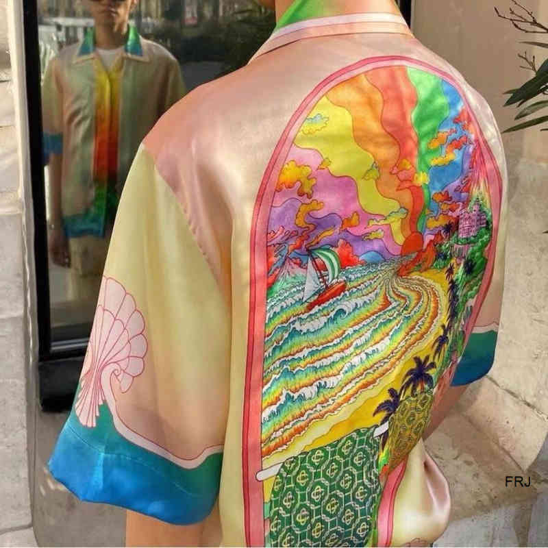 DHL Casablancas Shirts High Quality Casablancas Print Summer Fairy Tale Dream Hawaiian Mens and Womens Same Short Sleeved Shirt, Picture color
DHL Casablancas Shirts High Quality Casablancas Print Summer Fairy Tale Dream Hawaiian Mens and Womens Same Short Sleeved Shirt, Picture color