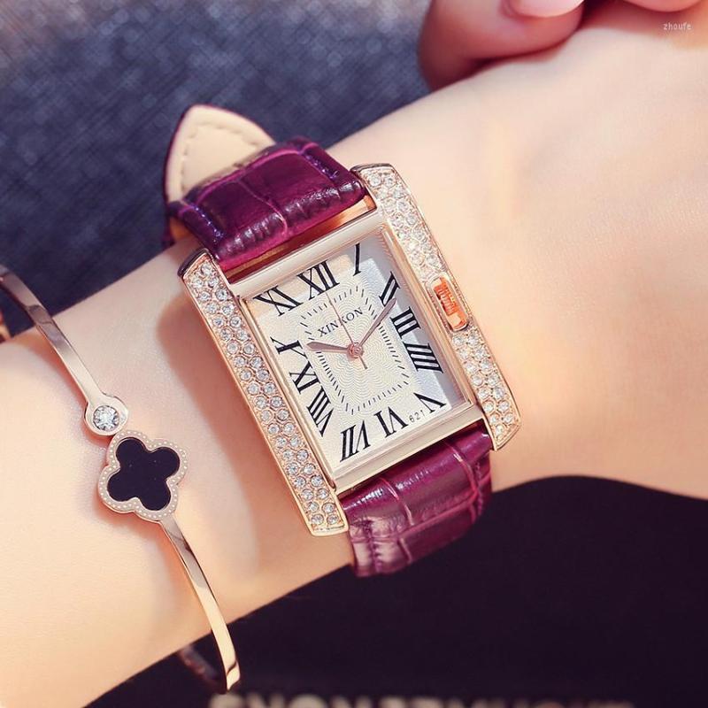 Wristwatches Square Watch Ladies Belt Fashion Waterproof Simple Atmosphere Quality Mechanical High-end Sense Of Quartz, Red
Wristwatches Square Watch Ladies Belt Fashion Waterproof Simple Atmosphere Quality Mechanical High-end Sense Of Quartz, Red