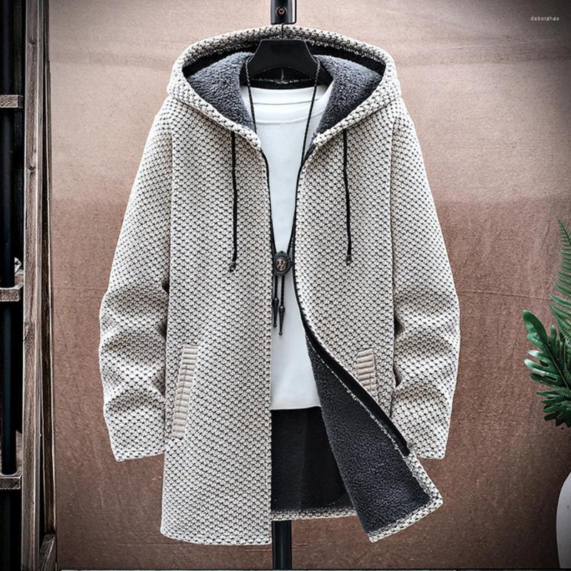 Men's Suits Men Sweater Trendy Windproof Zipper Thicken Relaxed Fit Overcoat, Beige
Men's Suits Men Sweater Trendy Windproof Zipper Thicken Relaxed Fit Overcoat, Beige