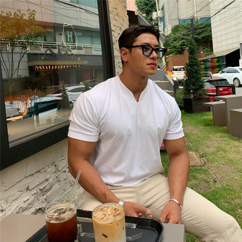 Men's T Shirts Casual V Neck Short Sleeves Shirt Men Gyms Fitness T-shirt Male Training Workout Cotton Slim Tees Tops Fashion Clothes, Black
Men's T Shirts Casual V Neck Short Sleeves Shirt Men Gyms Fitness T-shirt Male Training Workout Cotton Slim Tees Tops Fashion Clothes, Black