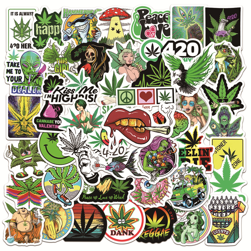 50PCS Funny Characters Leaves stickers Weed Smoking Graffiti Stickers DIY Skateboard Fridge Guitar Motorcycle Cool Sticker Toys, Multi colors
50PCS Funny Characters Leaves stickers Weed Smoking Graffiti Stickers DIY Skateboard Fridge Guitar Motorcycle Cool Sticker Toys, Multi colors