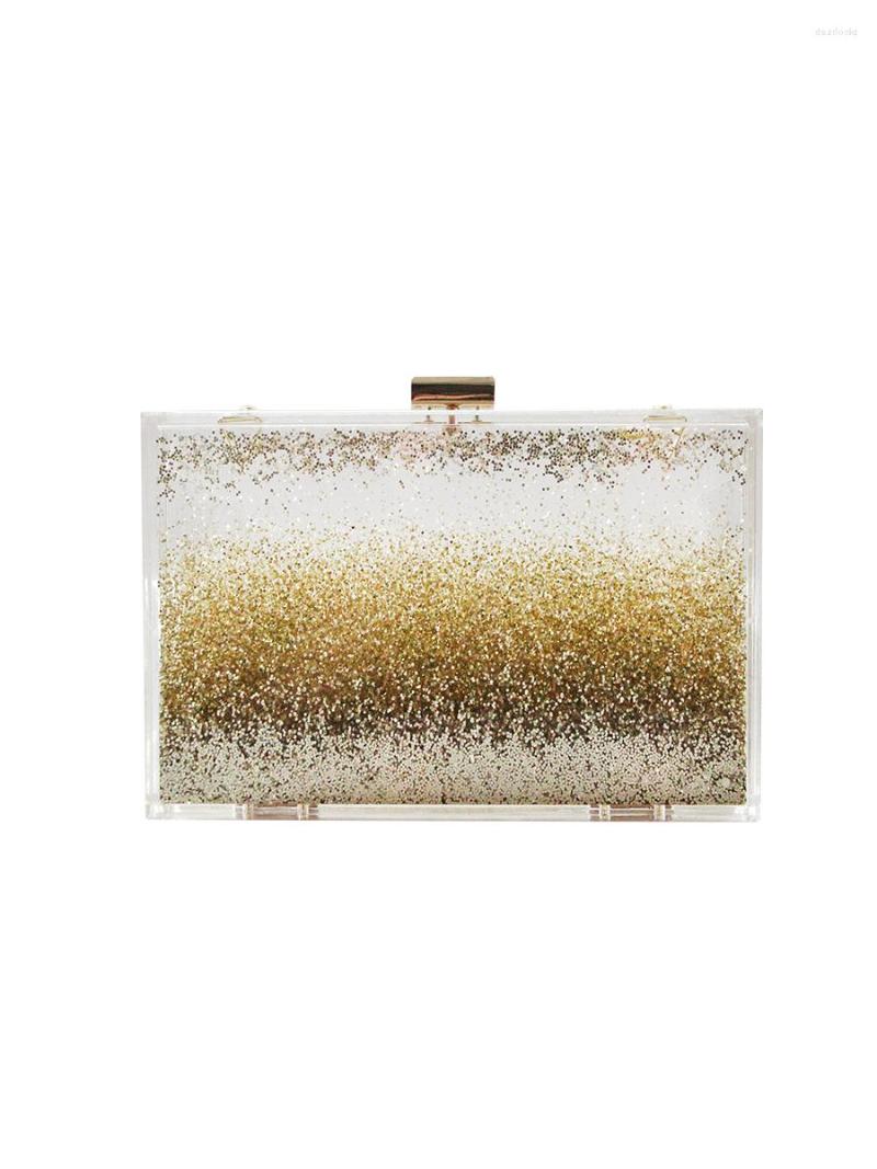 Evening Bags The Comes With Clear Glitter Quicksand Oneshouldered Square Beach Chain Acrylic Box And Dinner Bag, Color same picture
Evening Bags The Comes With Clear Glitter Quicksand Oneshouldered Square Beach Chain Acrylic Box And Dinner Bag, Color same picture