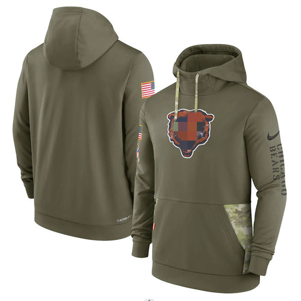 Custom Men women youth Chicago''Bears''Olive 2022 Salute to Service Therma Performance Pullover Hoodie
Custom Men women youth Chicago''Bears''Olive 2022 Salute to Service Therma Performance Pullover Hoodie