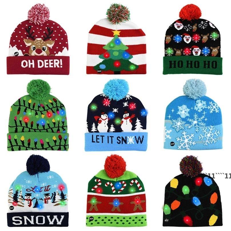 BeanieSkull Caps LED Christmas Hat Sweater Knitted Beanie Light Up Gift for Kids Xmas Year Decorations JNB16007
BeanieSkull Caps LED Christmas Hat Sweater Knitted Beanie Light Up Gift for Kids Xmas Year Decorations JNB16007