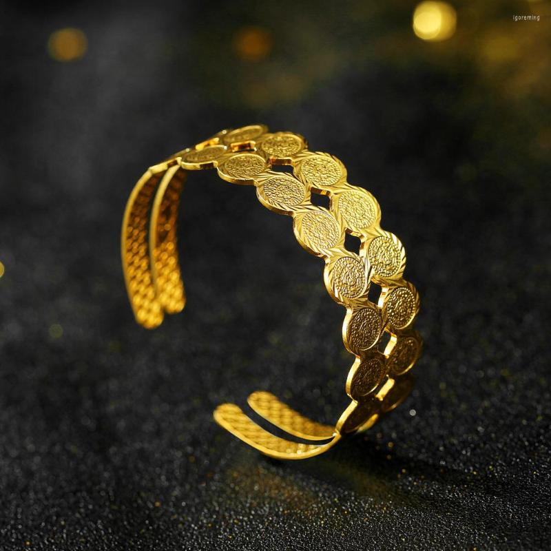 Bangle Turkish Coin Bracelet Copper Material Gold Plated Islamic Muslim Dress Cuff Bridal Party Birthday Gift
Bangle Turkish Coin Bracelet Copper Material Gold Plated Islamic Muslim Dress Cuff Bridal Party Birthday Gift