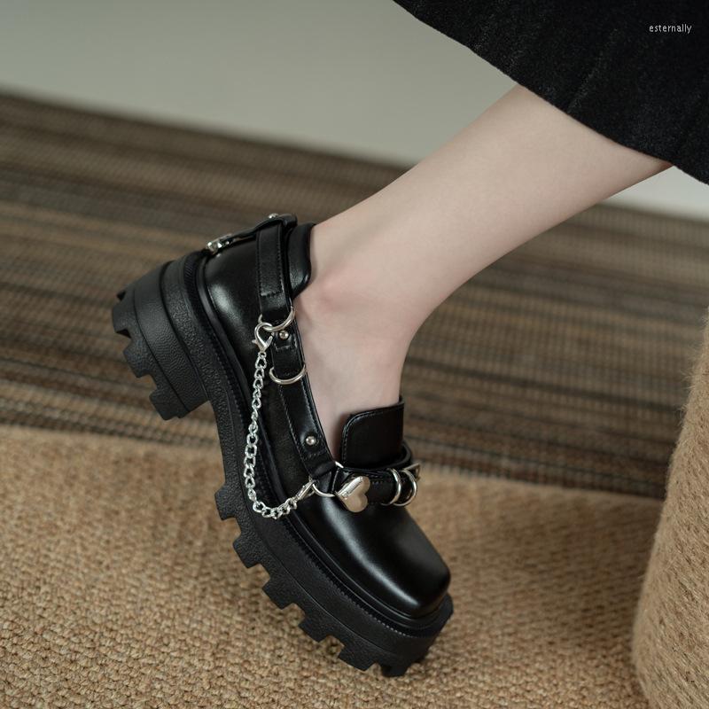 Dress Shoes 2022 Retro Chain Mary Jane Women'S Thick-Soled Square Toe Single British Style Black Small Leather
Dress Shoes 2022 Retro Chain Mary Jane Women'S Thick-Soled Square Toe Single British Style Black Small Leather