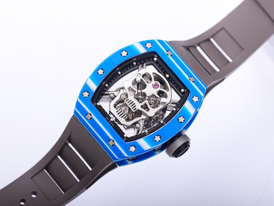 Fashion men's mechanical watch barrel type 50/43/16mm blue dial advanced movement automatic chain up casual rubber strap super luxury skull watch gift
Fashion men's mechanical watch barrel type 50/43/16mm blue dial advanced movement automatic chain up casual rubber strap super luxury skull watch gift