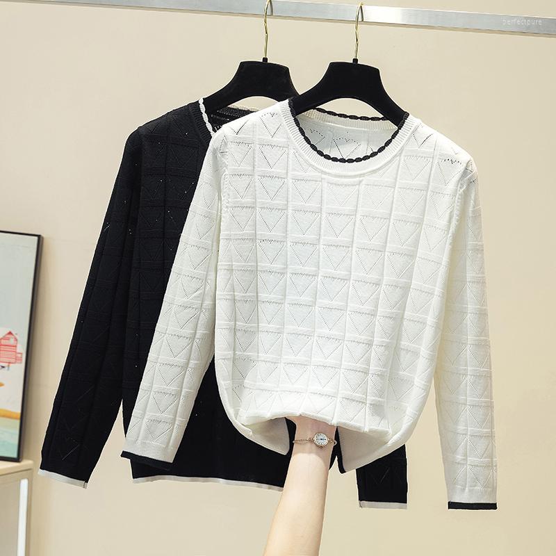 Women's Sweaters White Sweater Women Black Knitted Pullover Korean Fashion Hollow Out 2022 Fall Clothes Casual Tops Female Long Sleeve Pull
Women's Sweaters White Sweater Women Black Knitted Pullover Korean Fashion Hollow Out 2022 Fall Clothes Casual Tops Female Long Sleeve Pull