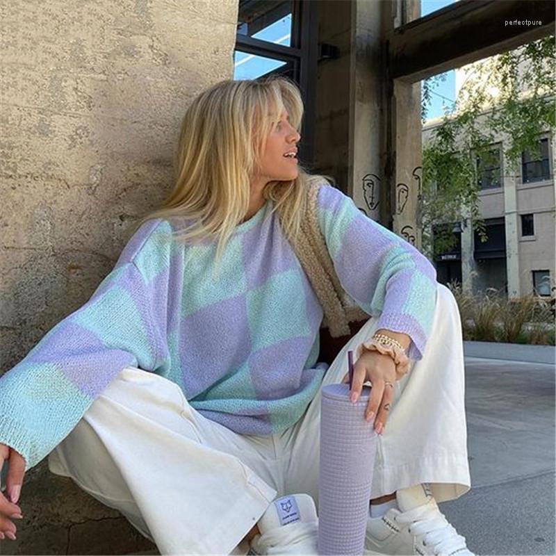 Women' Sweaters Ladies Sweater Loose Long-Sleeved Oversized Pullover Plaid Round Neck 2022 Spring And Autumn Casual College Style Simple, Blue
Women' Sweaters Ladies Sweater Loose Long-Sleeved Oversized Pullover Plaid Round Neck 2022 Spring And Autumn Casual College Style Simple, Blue