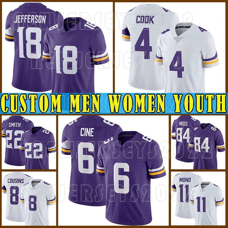 19 Adam Thielen 18 Justin Jefferson Football Jerseys 4 Dalvin Cook Kirk Cousins Harrison Smith Lewis Cine Danielle Hunter Randy Moss Andrew Booth Jr Josh Metellus, Custom men (weijingren)
19 Adam Thielen 18 Justin Jefferson Football Jerseys 4 Dalvin Cook Kirk Cousins Harrison Smith Lewis Cine Danielle Hunter Randy Moss Andrew Booth Jr Josh Metellus, Custom men (weijingren)