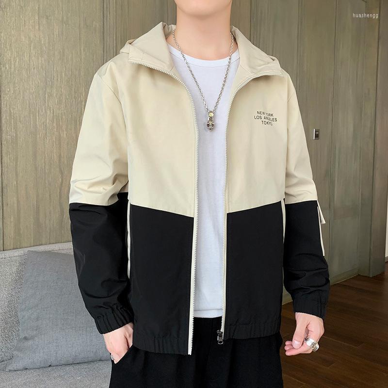 Men's Jackets Spring Side Seam Pocket Zipper Youth Straight Hem Color Block Hooded Loose Sports Casual Jacket Men's, Blue
Men's Jackets Spring Side Seam Pocket Zipper Youth Straight Hem Color Block Hooded Loose Sports Casual Jacket Men's, Blue
