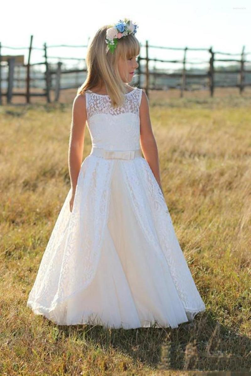 Girl Dresses Elegant Full Lace Flower 2022 Junior Bridesmaid Floor Length Kids Party Prom Dress With Bow Sash Child Form, Champagne
Girl Dresses Elegant Full Lace Flower 2022 Junior Bridesmaid Floor Length Kids Party Prom Dress With Bow Sash Child Form, Champagne