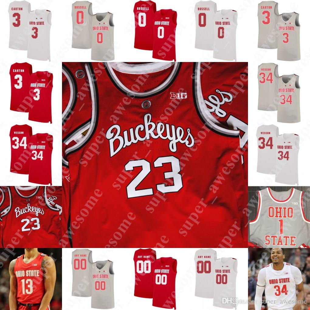 College wear Ohio State Buckeyes Basketball Jersey D.J. Carton Kaleb Wesson Andre Wesson Kyle Young CJ Walker E.J. Liddell Jim Jackson 0 Rus, White new
College wear Ohio State Buckeyes Basketball Jersey D.J. Carton Kaleb Wesson Andre Wesson Kyle Young CJ Walker E.J. Liddell Jim Jackson 0 Rus, White new