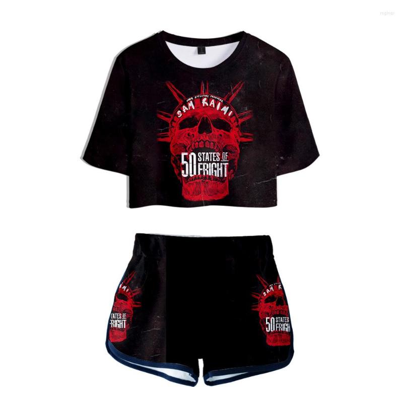 Women's Tracksuits 50 States Of Fright 2 Pieces Set Sexy Tshirt Summer Kawaii Girl Fashion Sets Preppy Style 2022 Arrival Women Streetwear, 3d
Women's Tracksuits 50 States Of Fright 2 Pieces Set Sexy Tshirt Summer Kawaii Girl Fashion Sets Preppy Style 2022 Arrival Women Streetwear, 3d