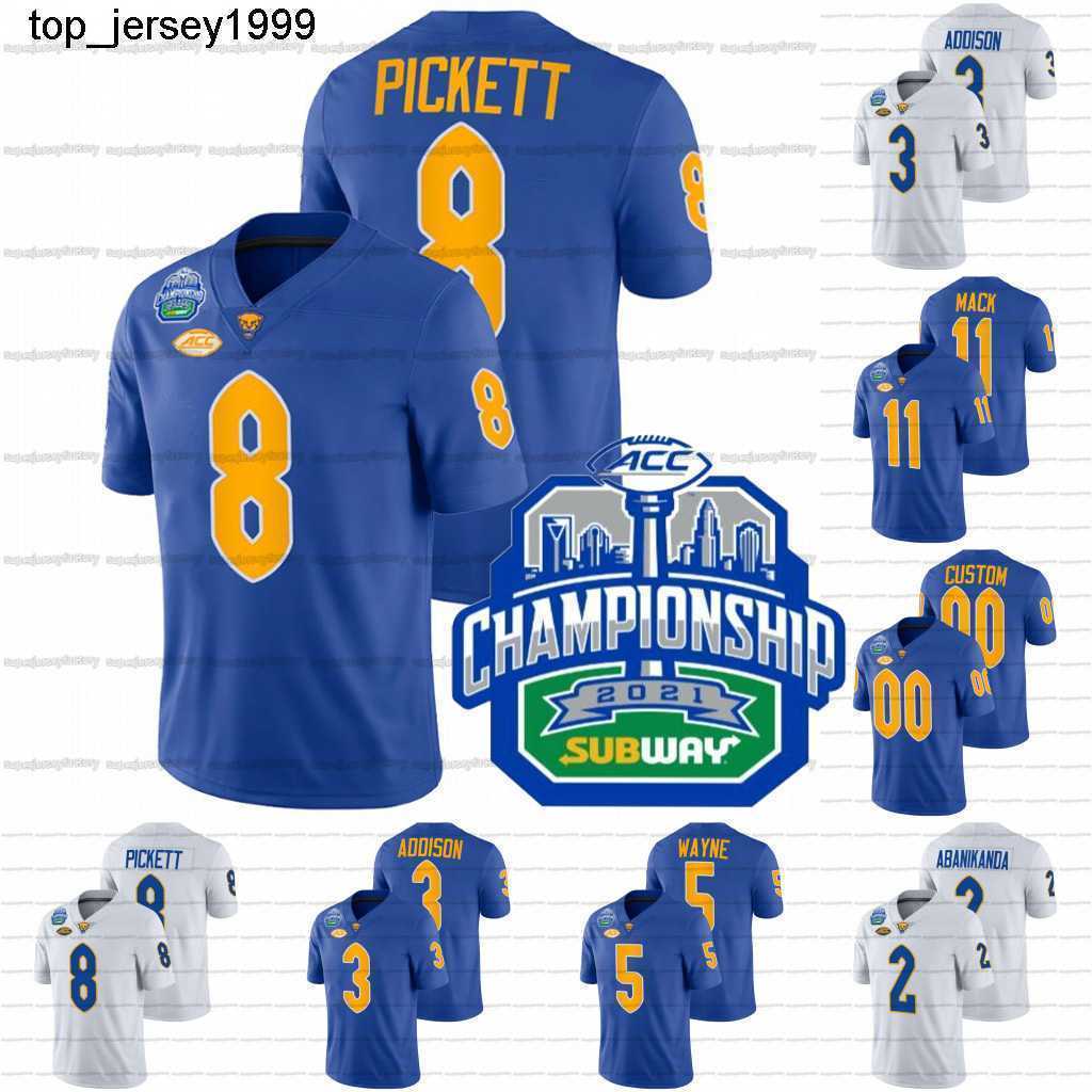 Custom 2021-22 Pitt Panthers Jersey ACC College Football Patch Kenny Pickett Addison Jared Wayne Taysir Mack Curtis Martin Rashad Weaver, Blue youth champion patch 
Custom 2021-22 Pitt Panthers Jersey ACC College Football Patch Kenny Pickett Addison Jared Wayne Taysir Mack Curtis Martin Rashad Weaver, Blue youth champion patch