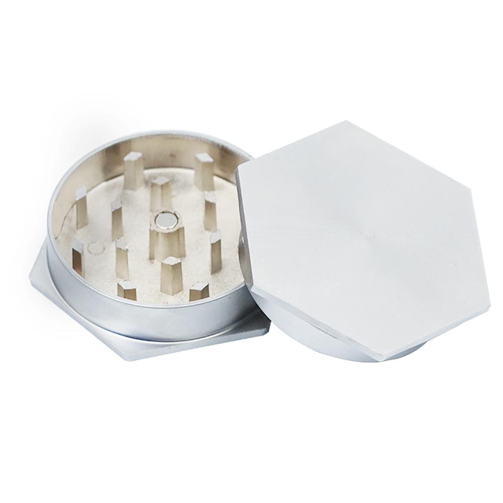 Silver Hexagon Rainbow 2 Layer Smoking Grinder Metal Crusher Tobacco Herb Miller Grinders Water Pipe Factory Wholesale Smoke Accessories
Silver Hexagon Rainbow 2 Layer Smoking Grinder Metal Crusher Tobacco Herb Miller Grinders Water Pipe Factory Wholesale Smoke Accessories