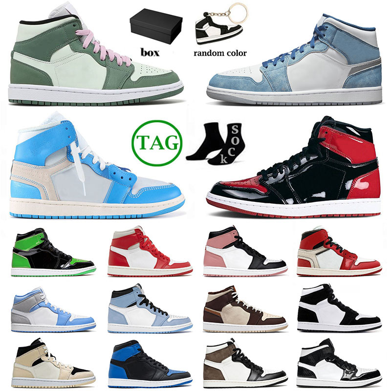 New Jumpman 1 Basketball Shoes For Mens Womens Panda Patent Bred TS x Fragment Cream Dark Chocolate Mid French Blue Pink Sports Sneakers Trainers Big Size 13, B21 36-47 dios
New Jumpman 1 Basketball Shoes For Mens Womens Panda Patent Bred TS x Fragment Cream Dark Chocolate Mid French Blue Pink Sports Sneakers Trainers Big Size 13, B21 36-47 dios
