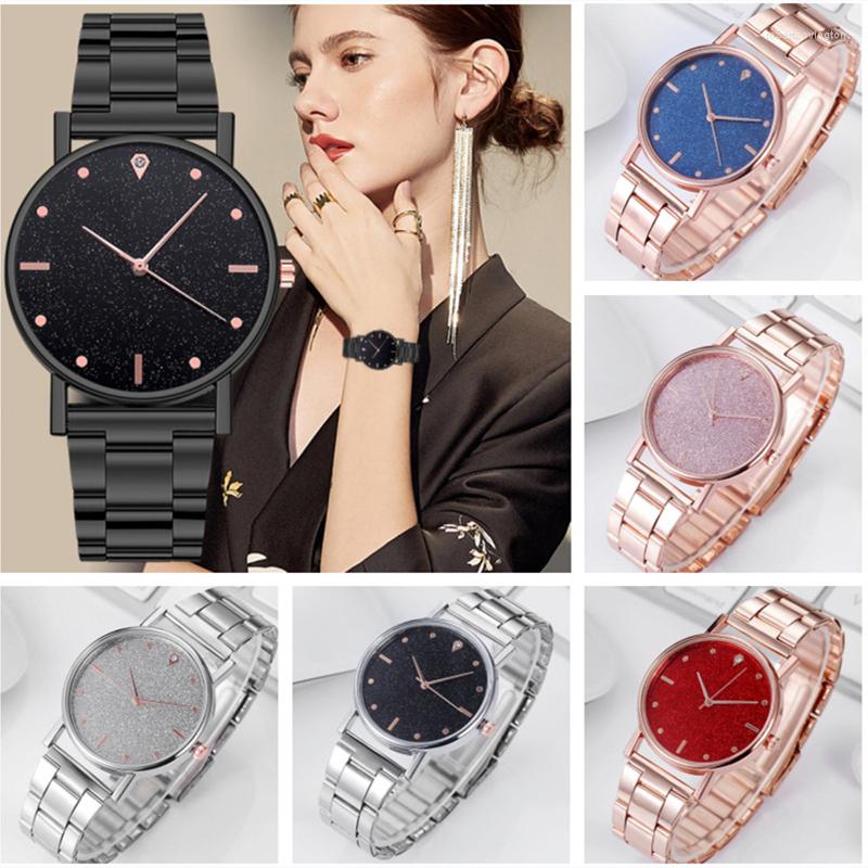 Wristwatches Luxury Women Stainless Steel Band Starry Sky Quartz Round Wrist Watch Gift, 01
Wristwatches Luxury Women Stainless Steel Band Starry Sky Quartz Round Wrist Watch Gift, 01