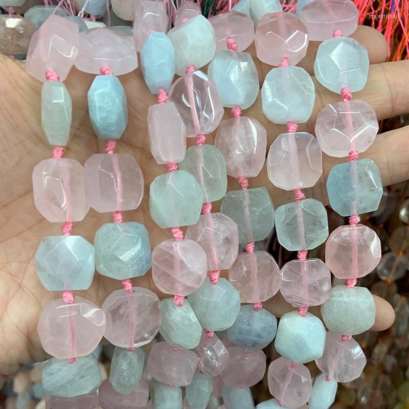 Beads Natural Rose Quartz Aquamarine Stone 15'' Irregular DIY Loose For Jewelry Making Women Necklace Valentine Gift
Beads Natural Rose Quartz Aquamarine Stone 15'' Irregular DIY Loose For Jewelry Making Women Necklace Valentine Gift
