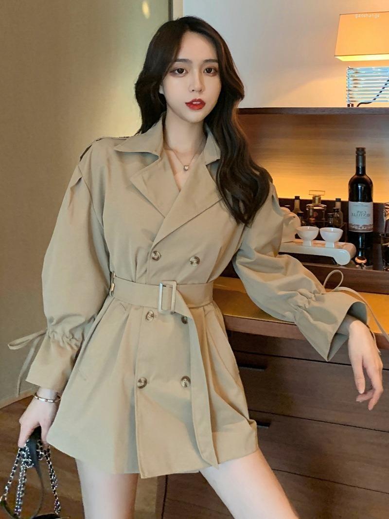 Women' Trench Coats Korean Style Coat Women' Casual Solid Colors Slim Loose Single Breasted Pocket Adjustable Waist Long-sleeved, Black
Women' Trench Coats Korean Style Coat Women' Casual Solid Colors Slim Loose Single Breasted Pocket Adjustable Waist Long-sleeved, Black