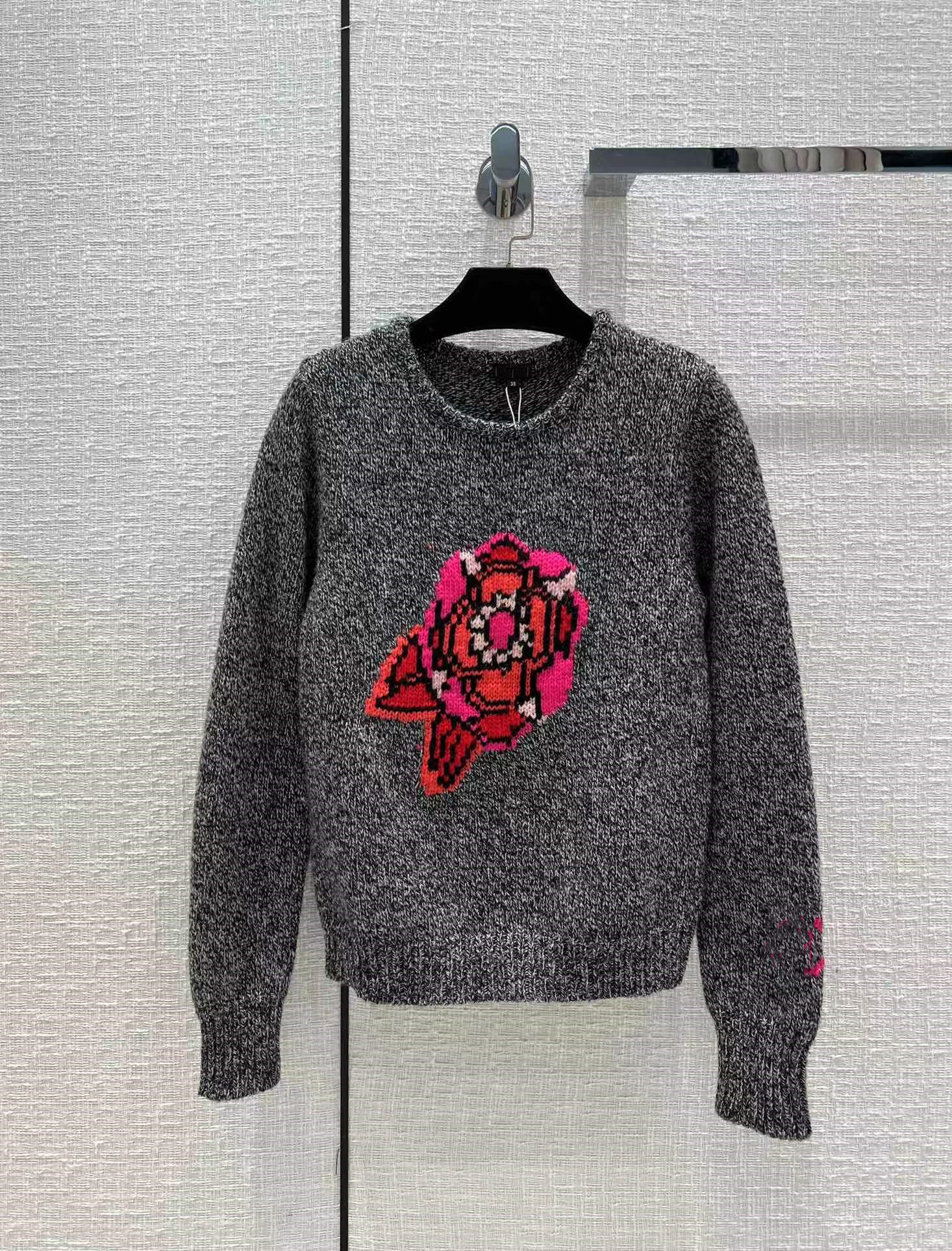 Milan Runway Sweater 2022 New Autumn Winter 100% Wool O Neck Long Sleeve Print Women' Sweaters High End Jacquard Pullover Designer Sweater 1005-30, Gray
Milan Runway Sweater 2022 New Autumn Winter 100% Wool O Neck Long Sleeve Print Women' Sweaters High End Jacquard Pullover Designer Sweater 1005-30, Gray