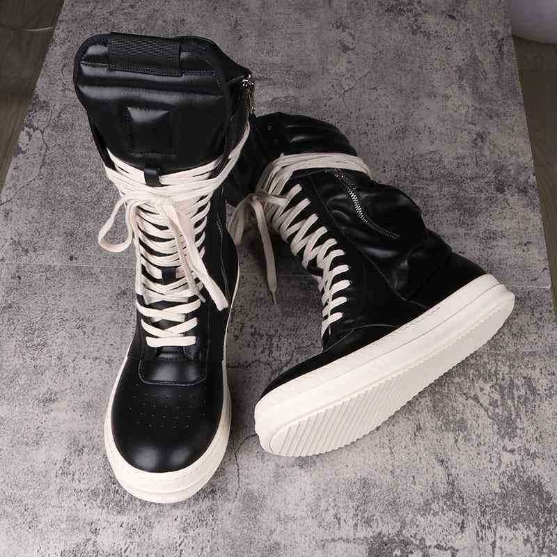 Boots designer Ro shoes high top men's real leather children's Street Board Shoes versatile lovers dark tide autumn and winter RPJ8, Boot leather pocket black and white p8
Boots designer Ro shoes high top men's real leather children's Street Board Shoes versatile lovers dark tide autumn and winter RPJ8, Boot leather pocket black and white p8