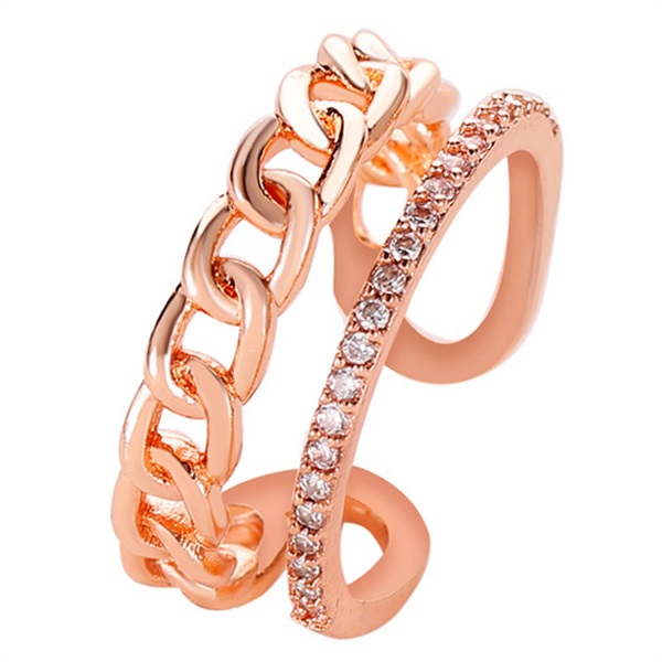 New Fashion Double Layer Chain Band Rings Women's Diamond Set Open Ring Adjustable forefinger ring AC230
New Fashion Double Layer Chain Band Rings Women's Diamond Set Open Ring Adjustable forefinger ring AC230