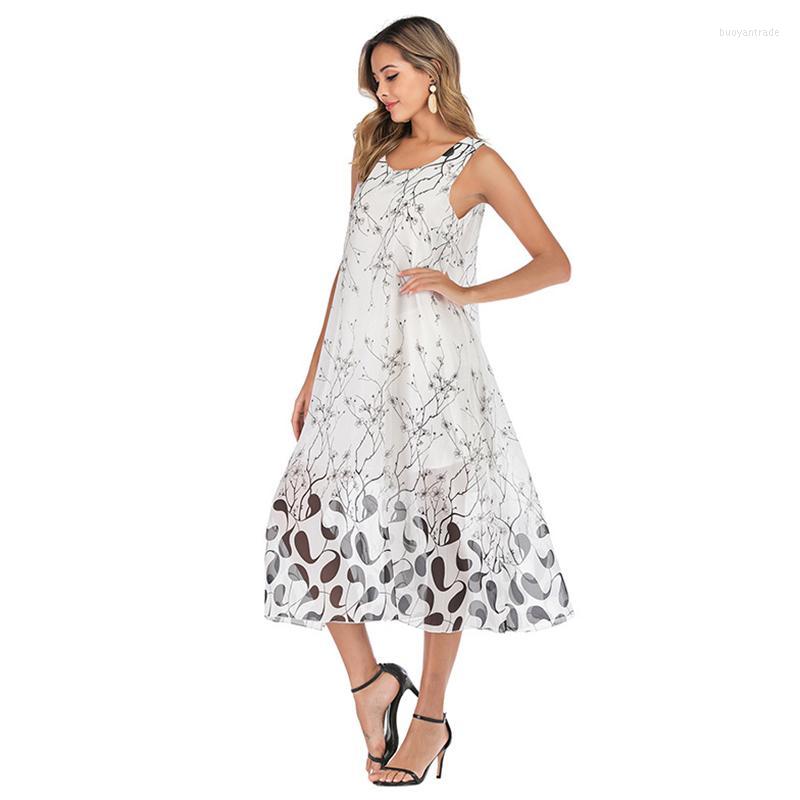 Casual Dresses Women Floral Printing Round Neck Suspender Dress Leisure Loose Sleeveless Ladies Clothes Holiday Beach VestidosCasual, 02
Casual Dresses Women Floral Printing Round Neck Suspender Dress Leisure Loose Sleeveless Ladies Clothes Holiday Beach VestidosCasual, 02
