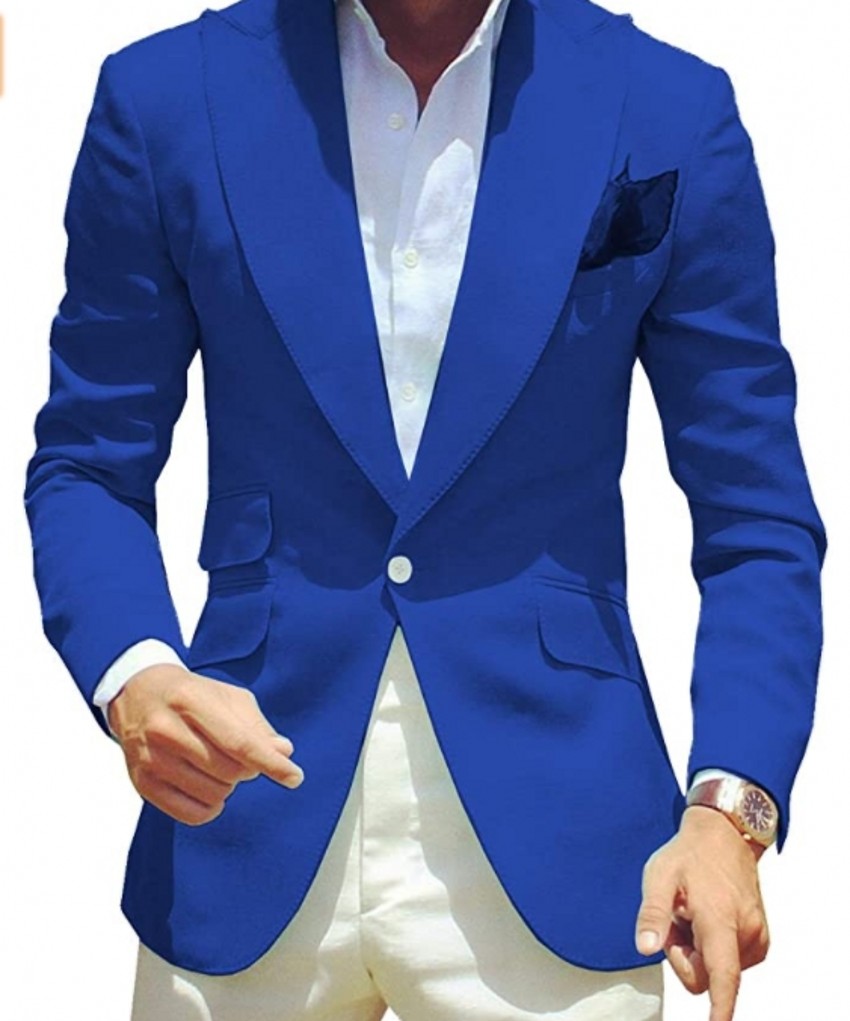 Brand New Royal Blue Men Wedding Tuxedos Groom Wear Peak Lapel Slim Fit Men Blazer Prom Dinner Dress Formal clothing Custom Made, Same as image
Brand New Royal Blue Men Wedding Tuxedos Groom Wear Peak Lapel Slim Fit Men Blazer Prom Dinner Dress Formal clothing Custom Made, Same as image