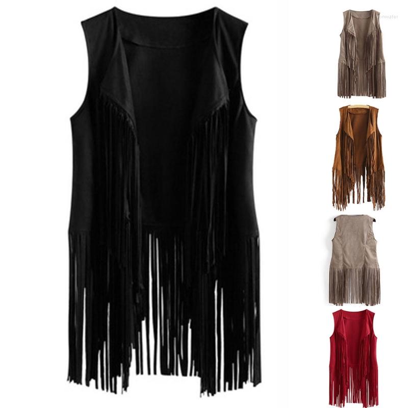 Women's Vests Women Faux Suede Ethnic Sleeveless Jacket Long Fringe Tassels 70s Hippie Open Front Cardigan Vintage Waistcoat Vest Top, Black
Women's Vests Women Faux Suede Ethnic Sleeveless Jacket Long Fringe Tassels 70s Hippie Open Front Cardigan Vintage Waistcoat Vest Top, Black