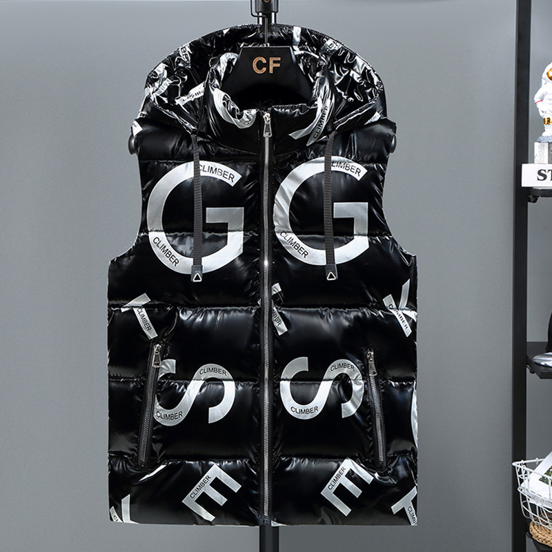 Men's Vests Winter Thick Vest Men Hooded Hat Detachable Letters Printed Waterproof Male Comfortable And Warm Waistcoat Plus Size 5XL 220930, Black2
Men's Vests Winter Thick Vest Men Hooded Hat Detachable Letters Printed Waterproof Male Comfortable And Warm Waistcoat Plus Size 5XL 220930, Black2