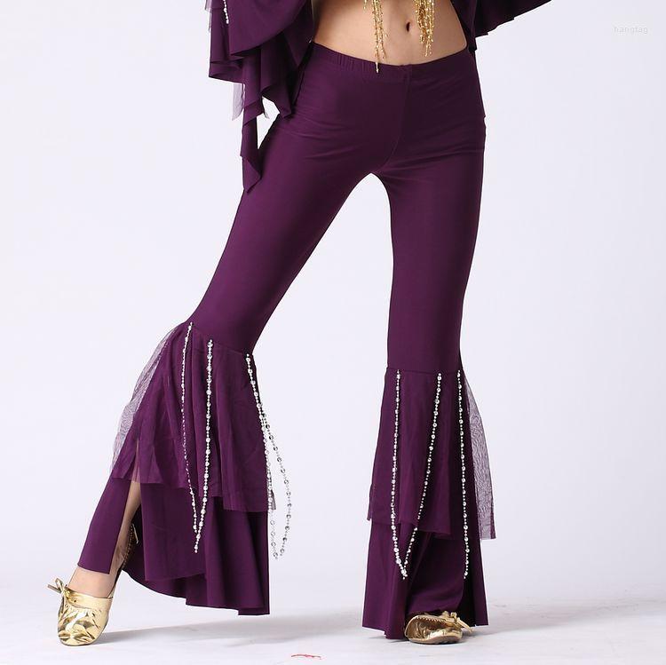 Stage Wear Women's Belly Dance Crystal Cotton Silver Bead Chain Pants Dancing Practicing Suits Trouser Wide Leg, Black
Stage Wear Women's Belly Dance Crystal Cotton Silver Bead Chain Pants Dancing Practicing Suits Trouser Wide Leg, Black