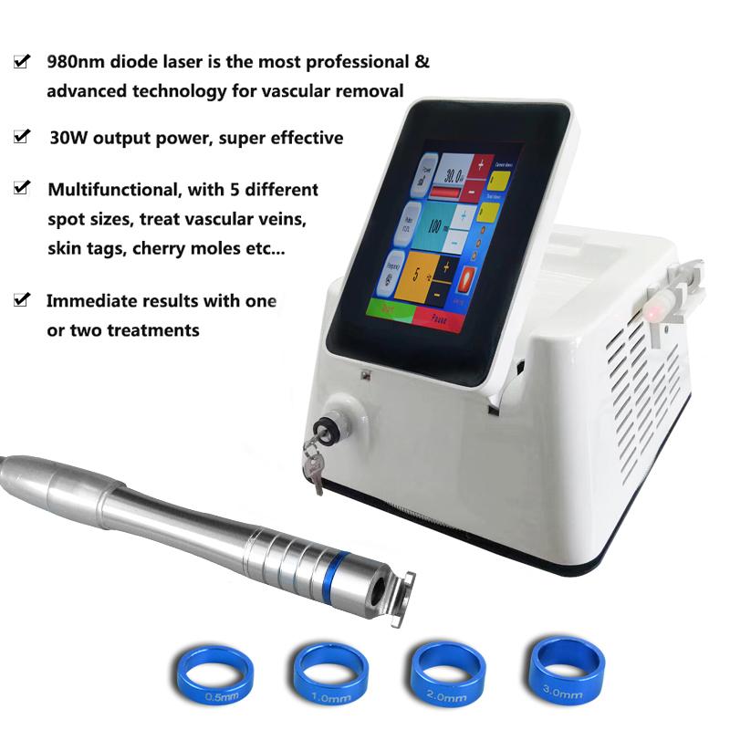 Effective Vascular Blood Vessels Removal Spider Removal 980nm Diode Laser Beauty machine