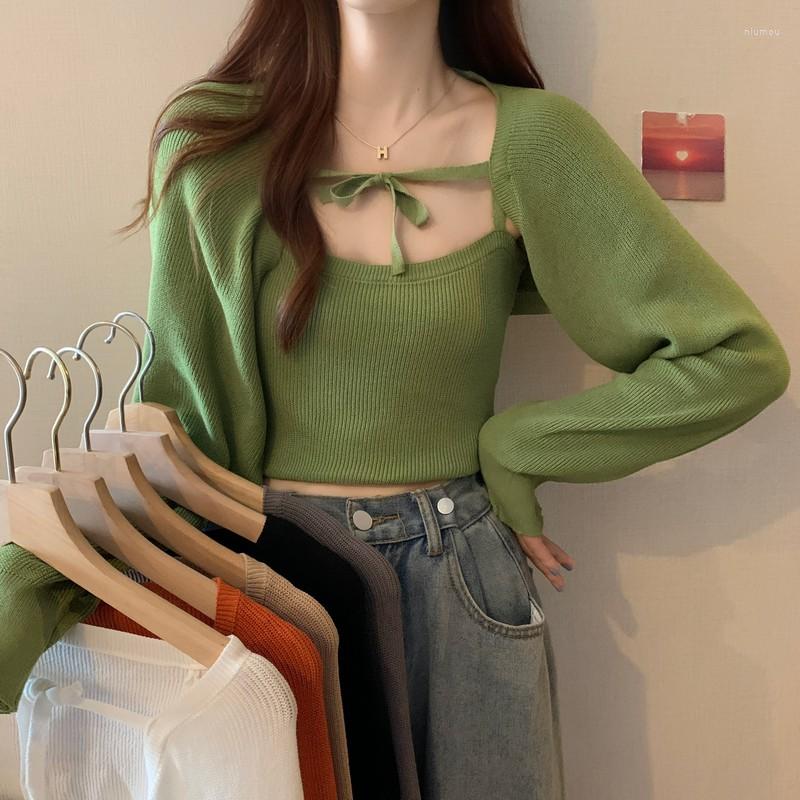 Women's Knits Two Pieces Knitwear Women Knitted Slim Laced Up Sweater Shirts Lady Knitting Autumn Spring Cardigan Outwear For Female, Green
Women's Knits Two Pieces Knitwear Women Knitted Slim Laced Up Sweater Shirts Lady Knitting Autumn Spring Cardigan Outwear For Female, Green