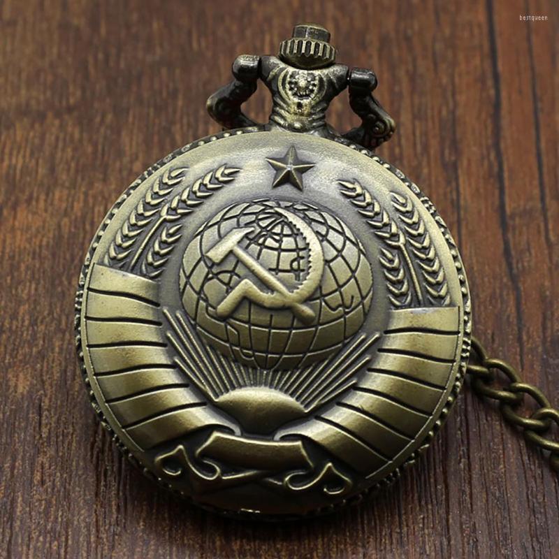 Pocket Watches Unique Communist Symbol Pattern Vintage Bronze Watch School Quartz Necklace Pendant Chain Women's Men's Gifts, Black
Pocket Watches Unique Communist Symbol Pattern Vintage Bronze Watch School Quartz Necklace Pendant Chain Women's Men's Gifts, Black