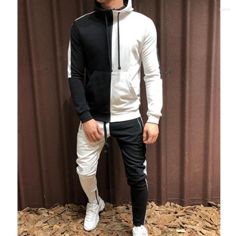 Men's Tracksuits Men's Pullover Men Sweatshirt Sets Autumn Hooded Tracksuit Set Casual Zipper Hoodies Slim Fit Tops Pants Man Long 2022, Blue and black
Men's Tracksuits Men's Pullover Men Sweatshirt Sets Autumn Hooded Tracksuit Set Casual Zipper Hoodies Slim Fit Tops Pants Man Long 2022, Blue and black