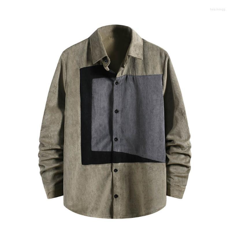 Men' Casual Shirts Men Corduroy Patchwork 2022 Hip Hop Loose Long Sleeve Shirt Japanese Streetwear Khaki Harajuku Oversized #3 Men, Brown
Men' Casual Shirts Men Corduroy Patchwork 2022 Hip Hop Loose Long Sleeve Shirt Japanese Streetwear Khaki Harajuku Oversized #3 Men, Brown