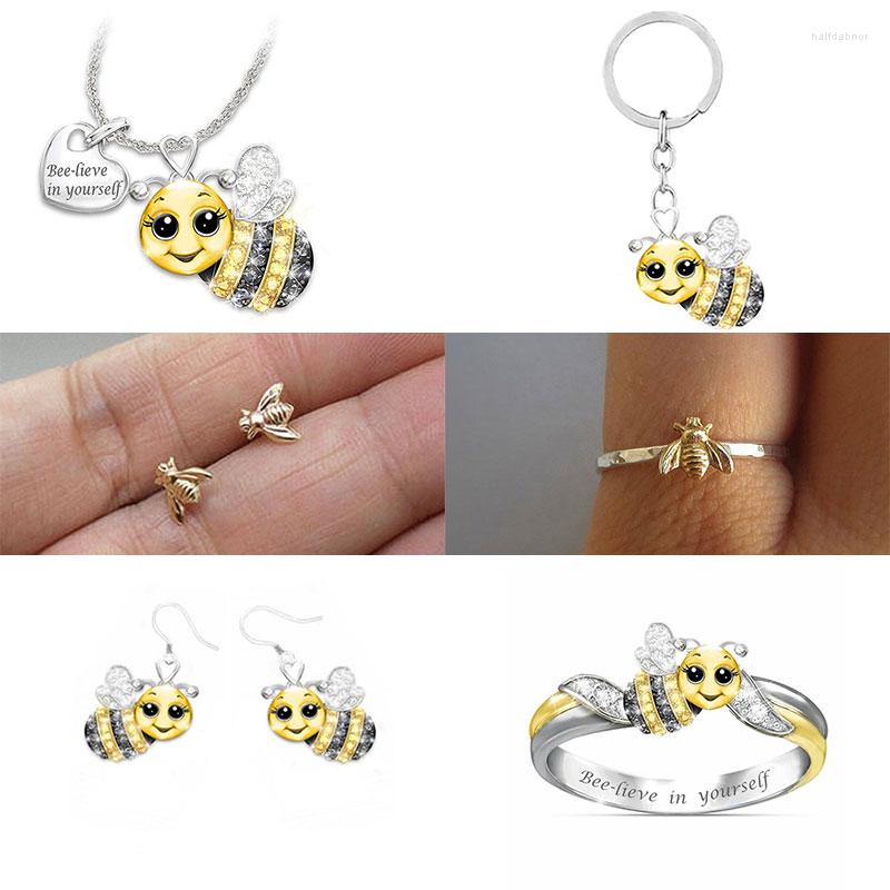 Necklace Earrings Set Yellow Gold Bee For Women Girls Fashion Crystal Statement Engagement Wedding Jewelry Gifts 2022 Arrivals, Picture shown
Necklace Earrings Set Yellow Gold Bee For Women Girls Fashion Crystal Statement Engagement Wedding Jewelry Gifts 2022 Arrivals, Picture shown