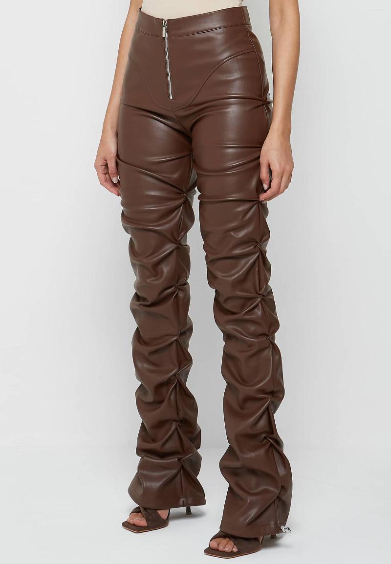 Women's Pants Women PU Leather Straight Casual Trousers With Pocket Harajuku Fashion High Waist Jeggings Long Female Streetwear, Auburn
Women's Pants Women PU Leather Straight Casual Trousers With Pocket Harajuku Fashion High Waist Jeggings Long Female Streetwear, Auburn