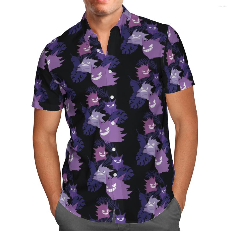 Men's Casual Shirts Purple Cartoon 3D Printed Hawaiian Short Sleeve Shirt Beach Color Dazzling Cool 2022 Summer Large Breathable Tops, Hawaiian shirt 07 
Men's Casual Shirts Purple Cartoon 3D Printed Hawaiian Short Sleeve Shirt Beach Color Dazzling Cool 2022 Summer Large Breathable Tops, Hawaiian shirt 07