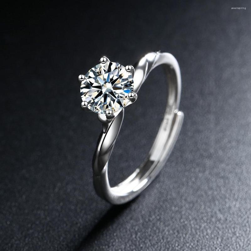 Wedding Rings Classic Silver Color For Women Forever Simple Six Zirconia Fashion CZ Engagement Marriage Gift Ring Jewelry
Wedding Rings Classic Silver Color For Women Forever Simple Six Zirconia Fashion CZ Engagement Marriage Gift Ring Jewelry